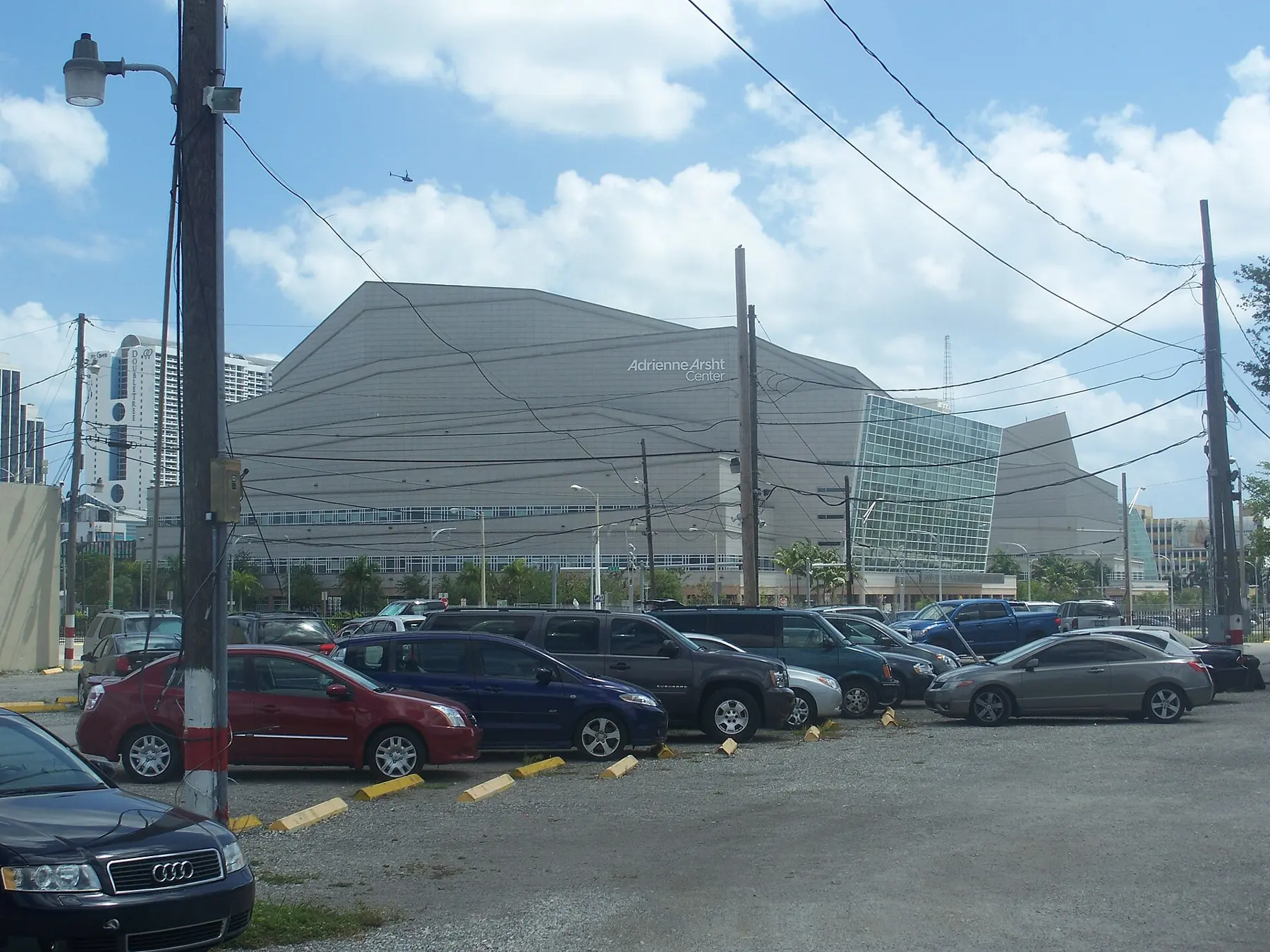 The Adrienne Arsht Center for the Performing Arts on Biscayne Boulevard in downtown Miami.