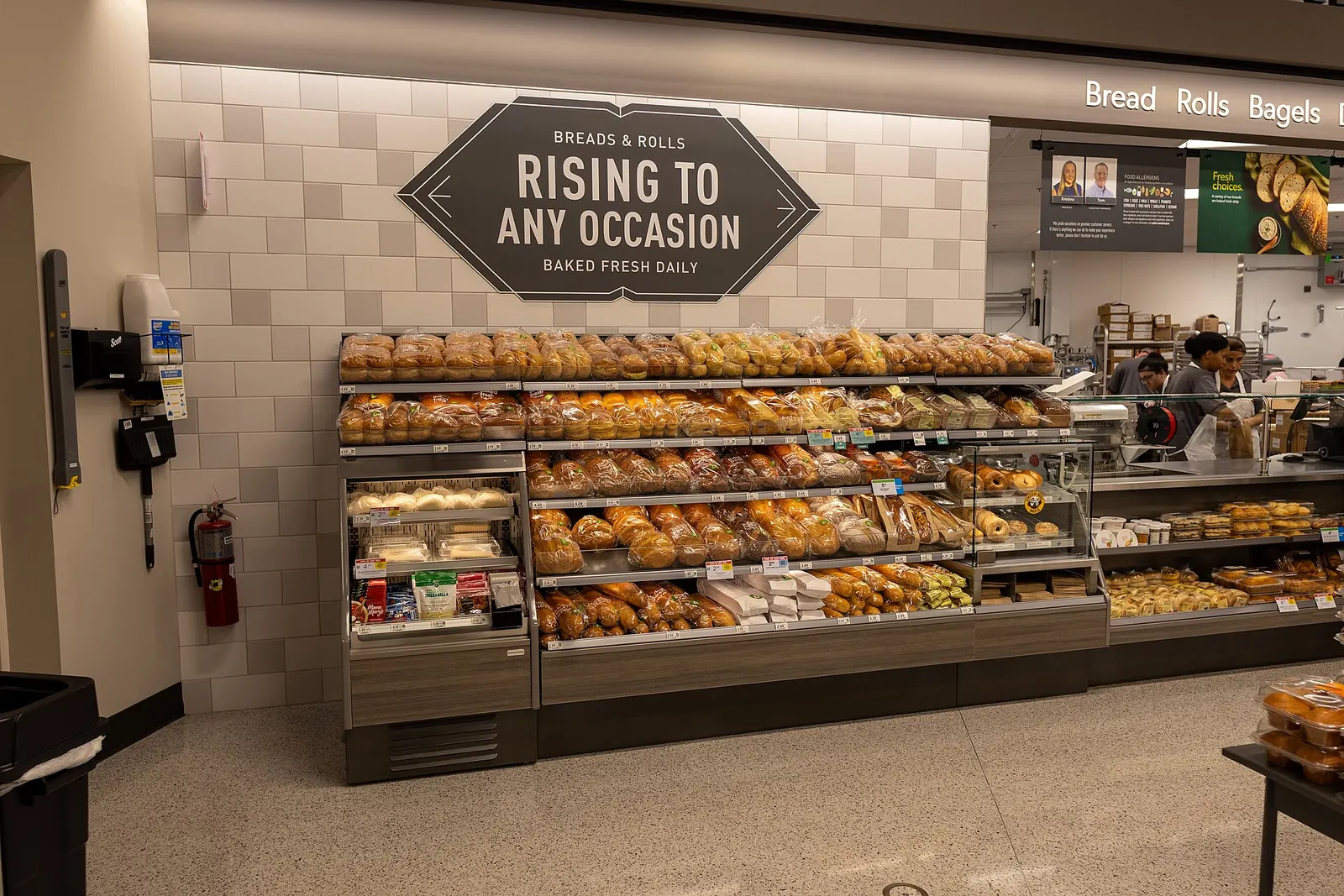 Bread on display in a supermarket bakery in Orlando. The photo was not taken in Miami.