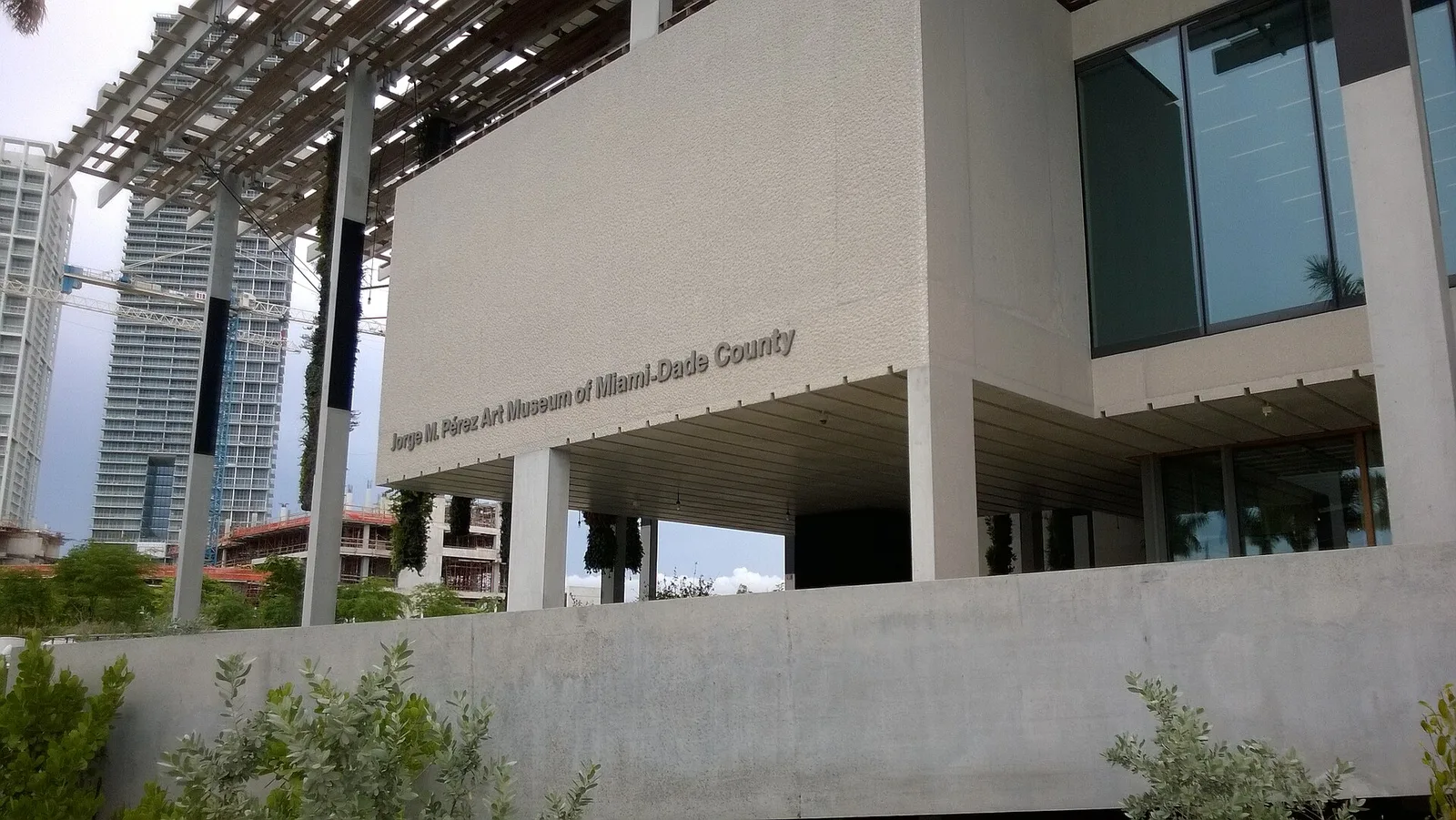 The Pérez Art Museum Miami on Biscayne Boulevard, free to visit on Thursdays after 5 p.m.