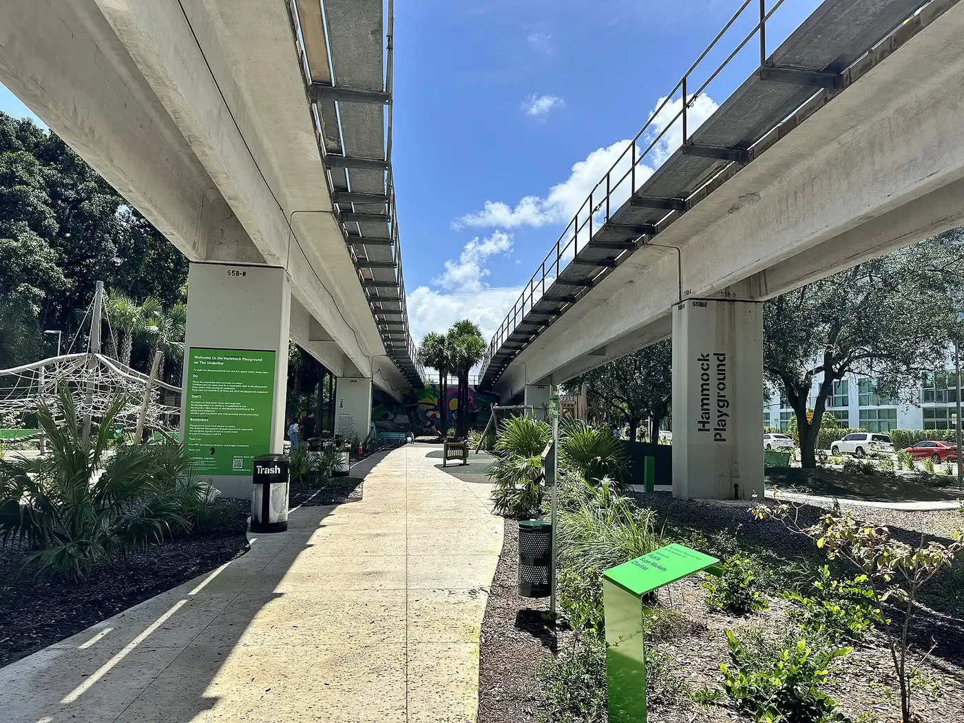 The Hammock Playground on The Underline at Southwest 15th Road in Brickell.