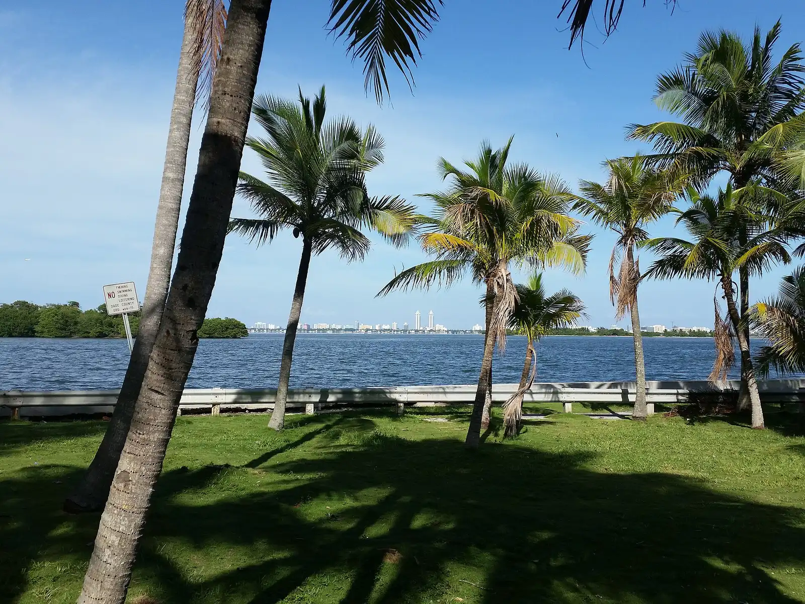 Biscayne Bay seen from Morningside in Miami's Upper Eastside.