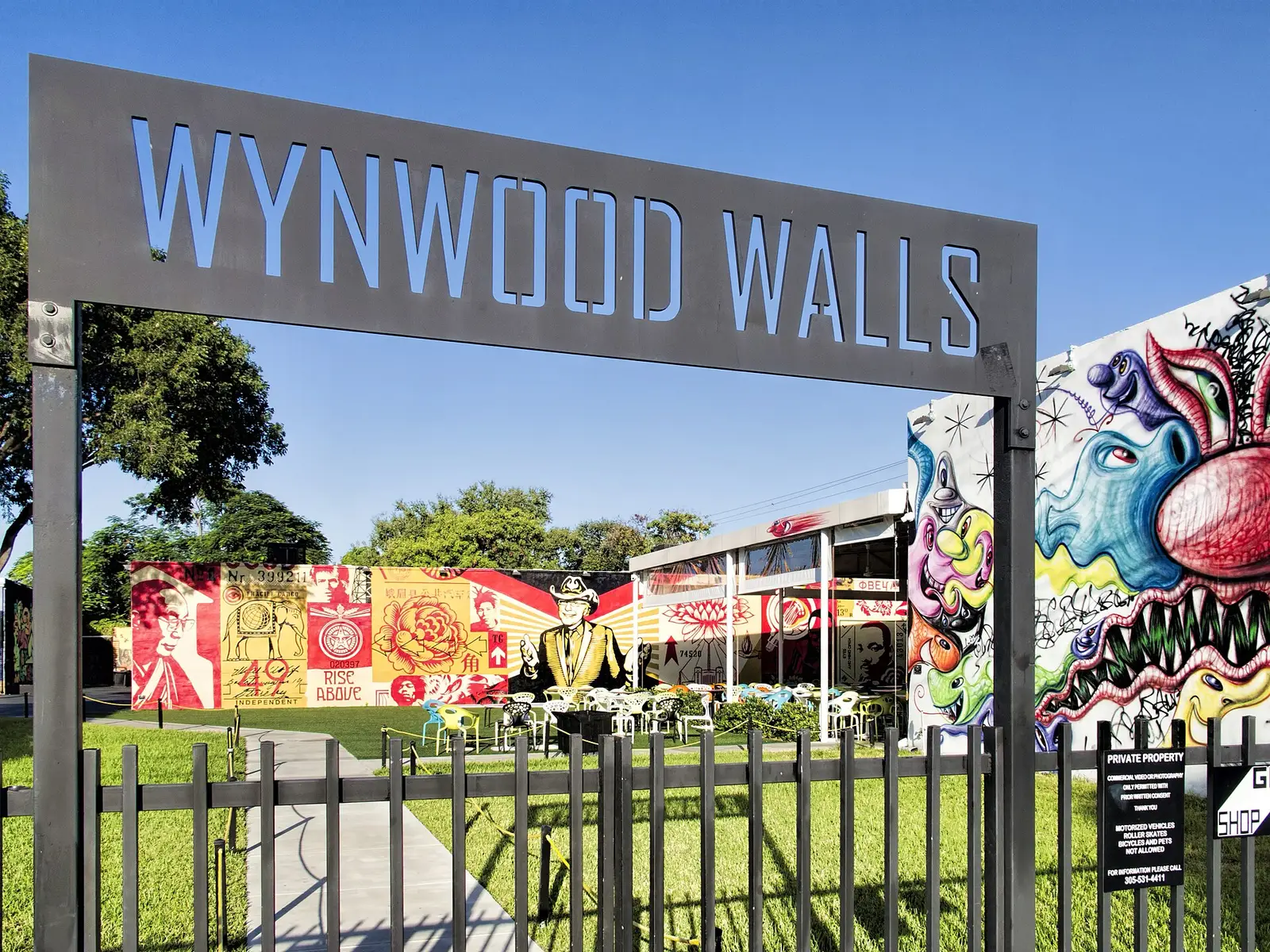 Murals at the Wynwood Walls in Wynwood, Miami.