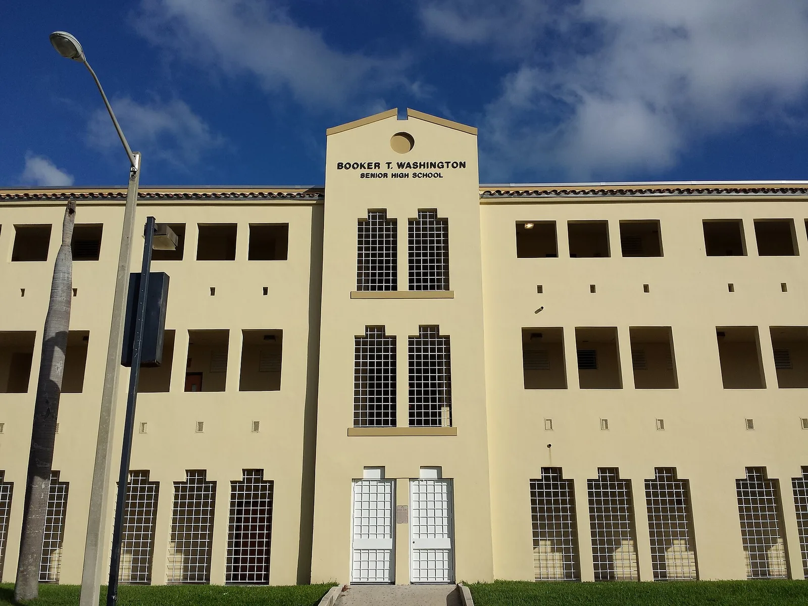 Booker T. Washington Senior High School at 1200 NW Sixth Ave. in Overtown.