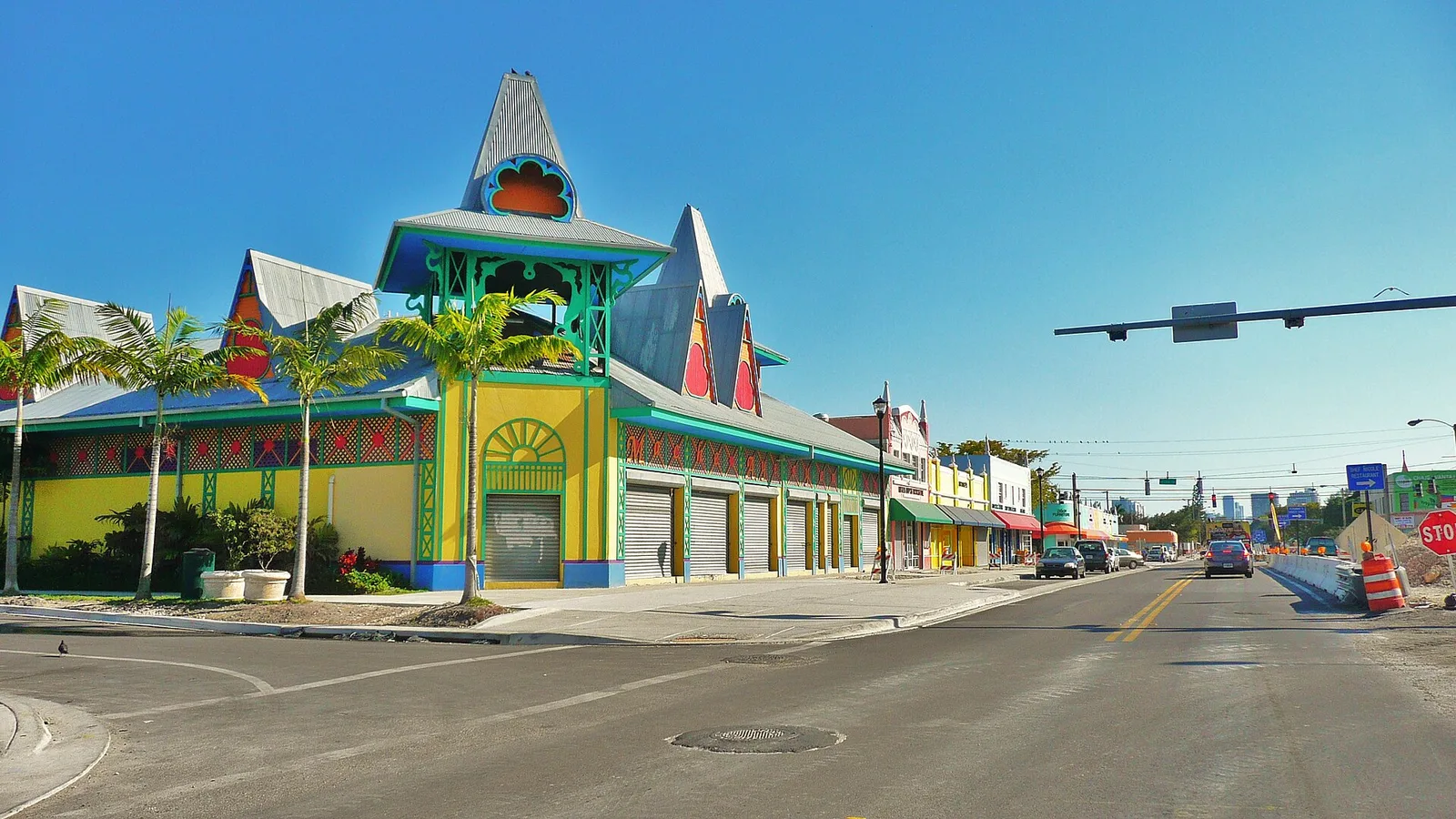 The Caribbean Marketplace building on Northeast Second Avenue in Little Haiti, Miami.