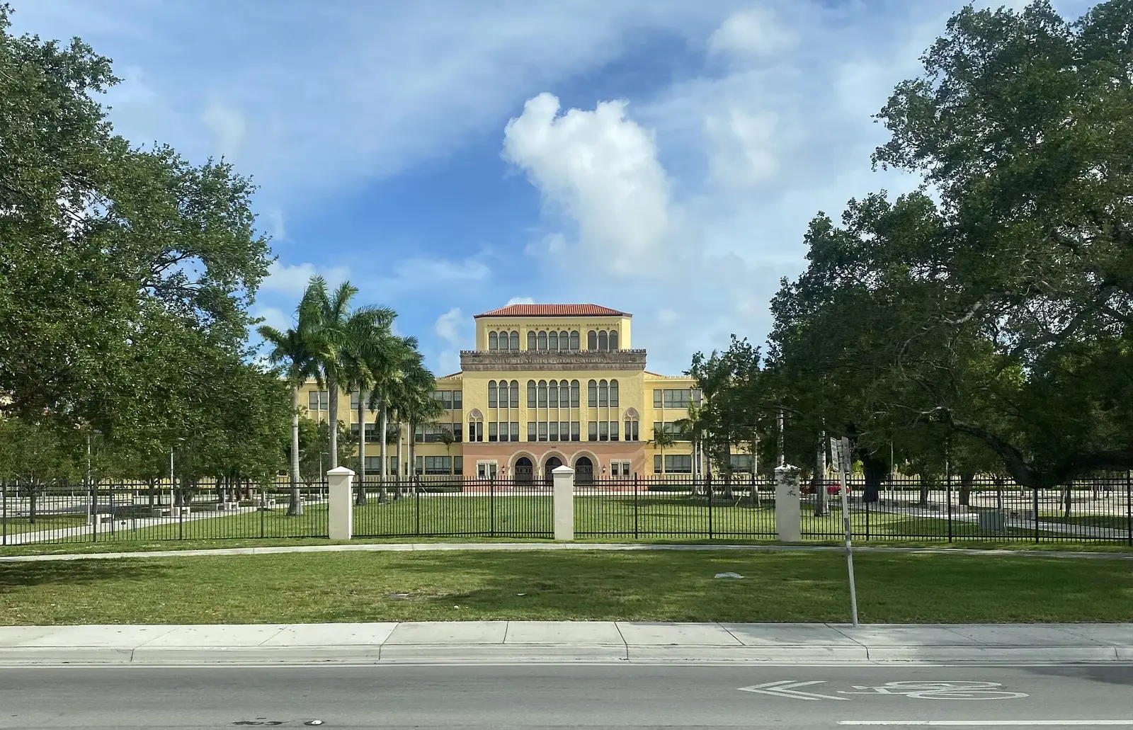 Miami Senior High School on SW First Street in Little Havana.