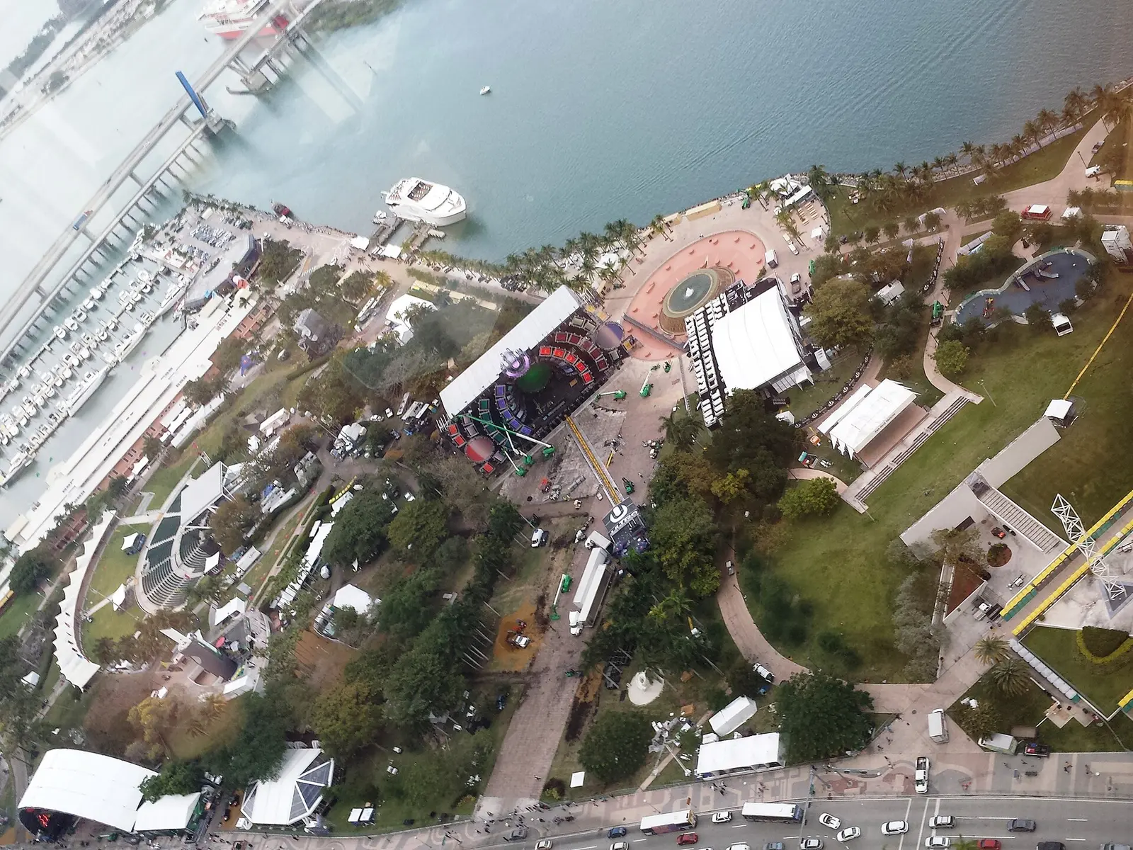 Bayfront Park in downtown Miami during the Ultra Music Festival.